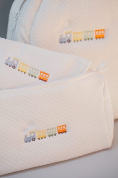 Toiletry Bag 'Train + NAME'