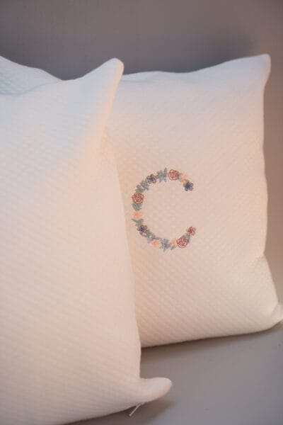 'Flower Letter' Cushion