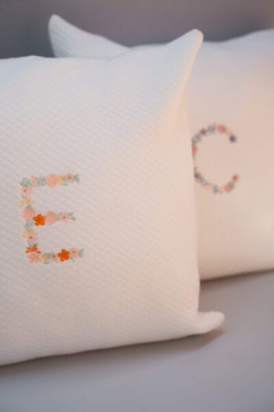 'Flower Letter' Cushion