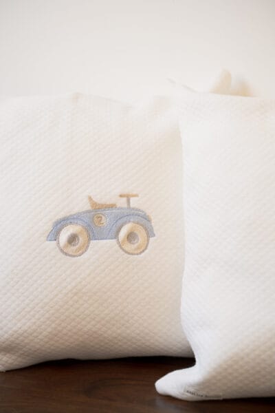 'Vintage Baby Car' Cushion